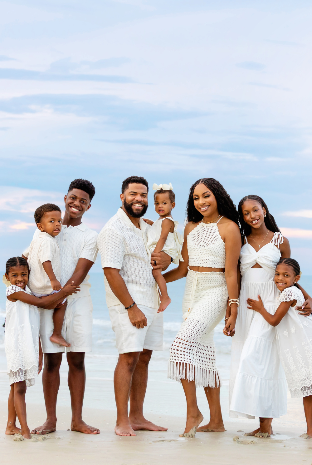 Courtney N. Williams Family picture on the beach